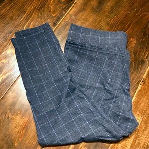 Navy Leggings with white pinstripes